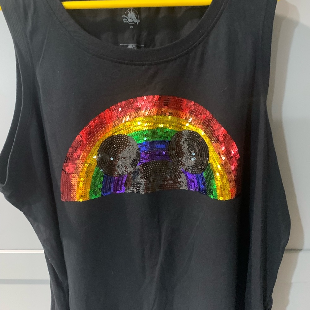Disney a rainbow plus tank top